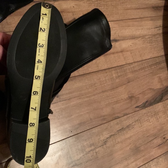 Black and grey tall vegan boots - Picture 14 of 14